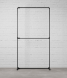 FREJA III – Rusticline Kleiderständer, freistehend, 1100x2100mm