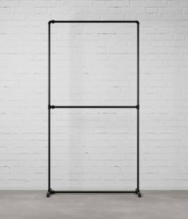 FREJA III - Rusticline clothes rack, free standing, 1100x2100mm