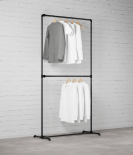 FREJA III – Rusticline Kleiderständer, freistehend, 1100x2100mm