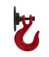 Stenski kavelj 3/4" RT‑77, črni/rdeči – samostojno obešalo