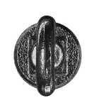 End Eye 3/4" RT‑78, Black, 2 pcs – for mounting and hanging