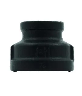 Redukcija 3/4" x 1 1/4" za objemke E27, RT‑68, črna – za prehod kabla in montažo žarnice
