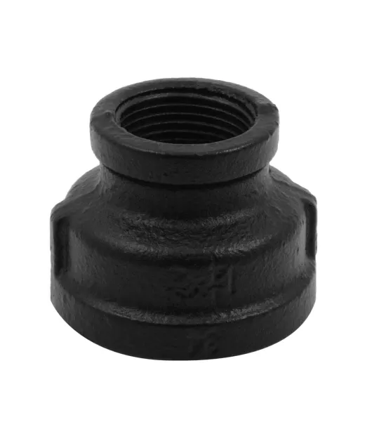 Redukcija 3/4" x 1 1/4" za objemke E27, RT‑68, črna – za prehod kabla in montažo žarnice