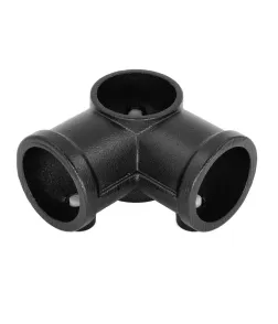 T‑Y kos 3/4" RT‑71, črni – aluminij, štiristranski, vpenjalni, brez navoja