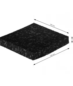 Antivibracijske gumijaste podložke 10×10×1,5cm, 4 kosov