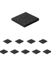 Samolepilne antivibracijske gumijaste podložke 10×10×1cm, 10 kosov