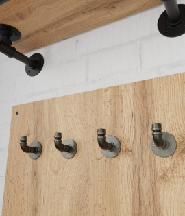 Rustikalni obešalnik, starinsko srebro