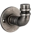 Rustic hanger, antique silver