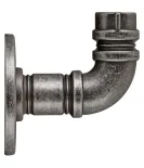 Rustic hanger, antique silver