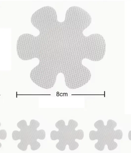 Protizdrsne nalepke rožice - Prozorne, 5 kom.